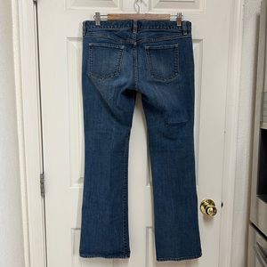 Old Navy Ultra Low Waist Boot Cut Stretch Blue Jeans
